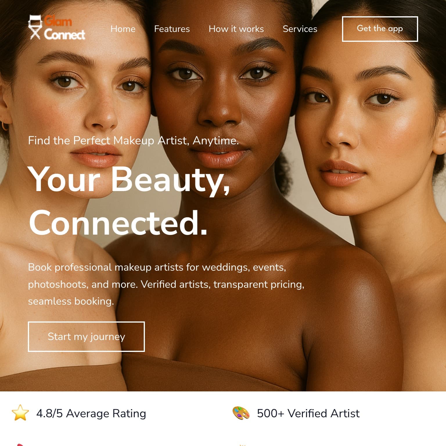 GlamConnect — Beauty Professionals Marketplace (Saudi Arabia)